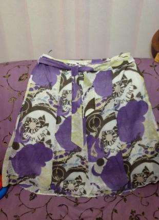 Тоненькая котоновая юбочка на подкладке (пот 46 см ) 612 фото