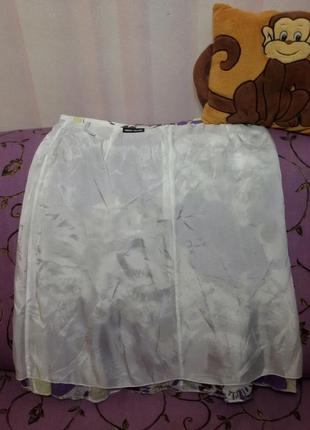 Тоненькая котоновая юбочка на подкладке (пот 46 см ) 614 фото