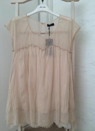 Фатиновая блуза з мереживом. італія