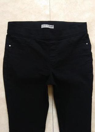 Брендовые черные джинсы джеггинсы скинни с высокой талией denim co, 14 размер.4 фото