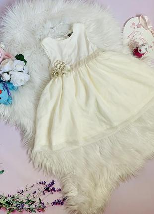 Красивое нарядное платье mini сlub девочке 9-12 месяцев