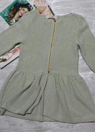 Красивая блестящая кофточка zara на размер м