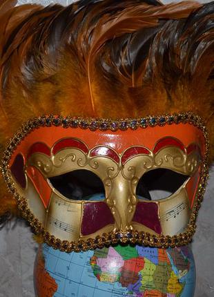 Шикарна карнавальна маска для новорічних і різдвяних свят ( італія )