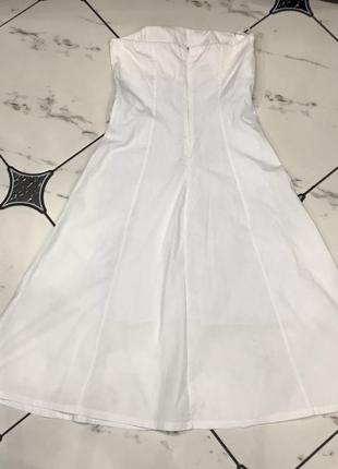 Белое платье бюстье6 фото