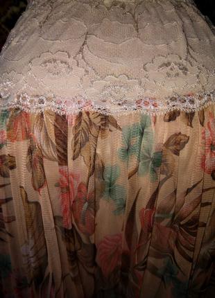 Очень красивая легенькая юбка сарафан трансформер сетка с кружевом3 фото