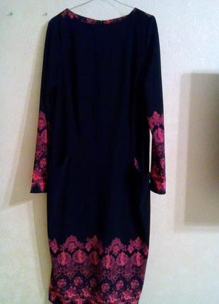 Платье с принтом бренд dioni  р.52-54