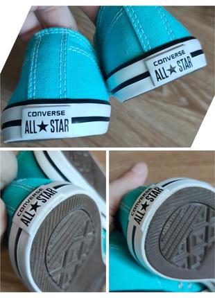 Кеди бірюзові converse all star7 фото