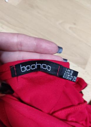 Красное боди boohoo6 фото