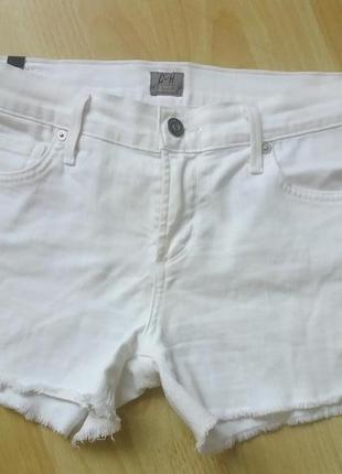 Белые шорты s-m джинс1 фото