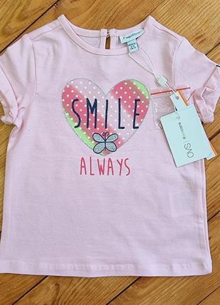 Футболка для девочки, рост 74, цвет розовый