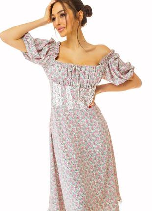 Новое потрясающее платье zuhvala! цветы прованс+шикарное кружево!2 фото
