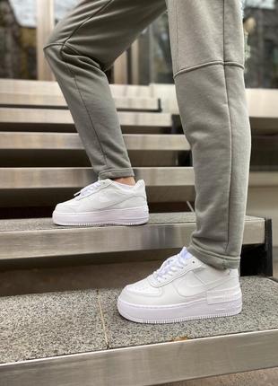 Кросівки nike air force shadow white кроссовки8 фото