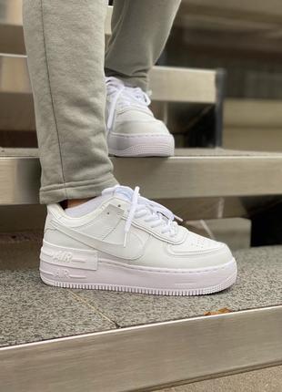 Кросівки nike air force shadow white кроссовки7 фото