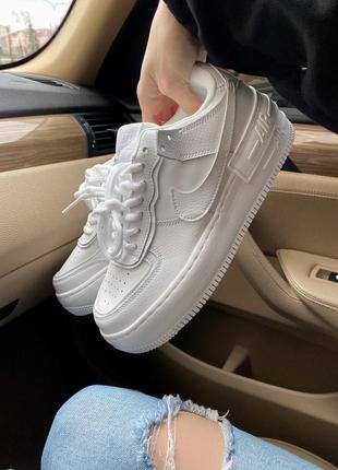 Кросівки nike air force shadow white кроссовки5 фото