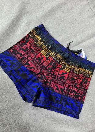 Плавки мужские шортики боксеры, яркие цветные плавки, мужские плавки fuba
