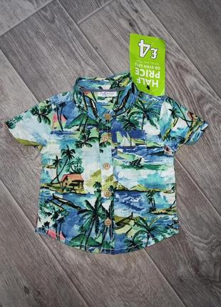 Літній розпродаж!!! шикарна гавайська сорочка бавовняна