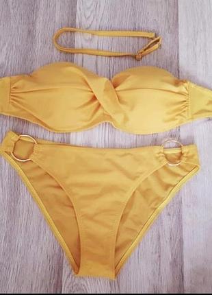 Купальник бандо з кільцями