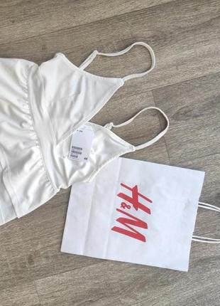 Топ h&m пог 30,пот 26, длина 44,