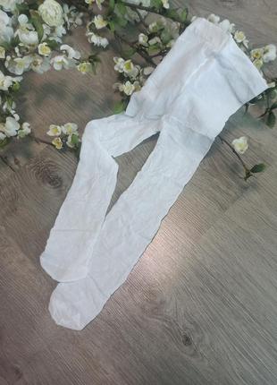 Білі капронові колготки дитячі