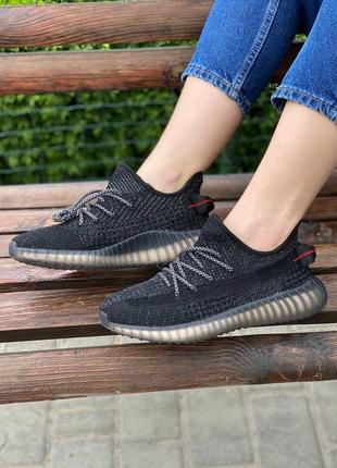 Adidas yeezy boost v2 black , полный рефлективно , купить в украине2 фото