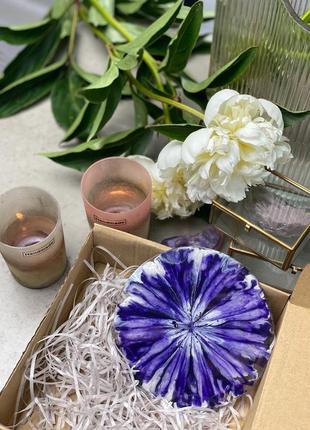 Подставка с эпоксидной смолы, декор в дом