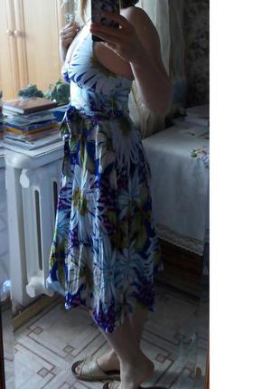 Літнє плаття сарафан в квіти2 фото