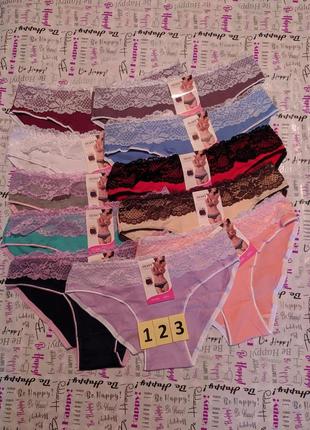 Жіночі бавовняні труси женские молодежные хлопковые, хлопок трусы