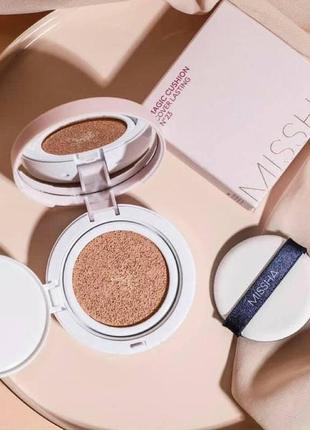 Тональний крем-кушон missha magic cushion cover lasting 21 , 23 тон