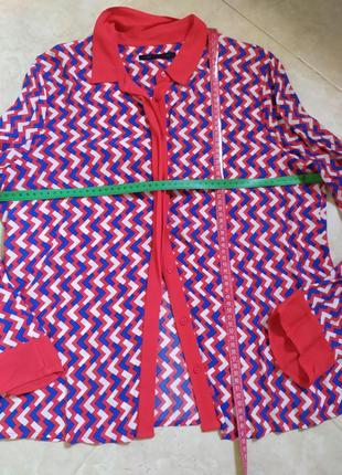 Блузка - рубашка яркая , marks & spencer,12/403 фото