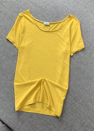 Желтая футболка pimkie котон