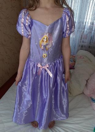 Карнавальна сукня рапунцель на 7-8 років.2 фото