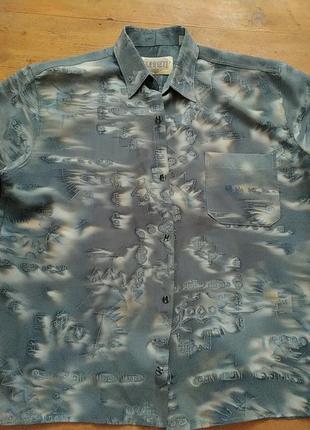 Тенниска шелковая свободного покроя