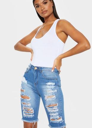 Джинсові шорти-велосипедки 2