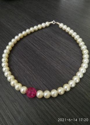 Намисто з натуральних перлів