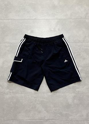 Adidas шорты з сеткой l xl карманы черные m плавательные спортивные