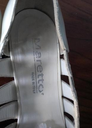 Летние женские туфли maretto. кожа. италия.3 фото