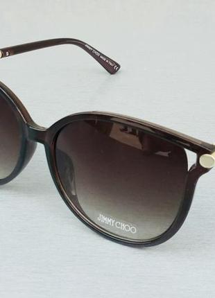 Jimmy choo жіночі сонцезахисні окуляри коричневі з градієнтом