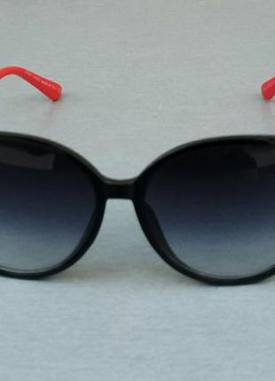 Jimmy choo очки женские солнцезащитные черные с красным с градиентом2 фото