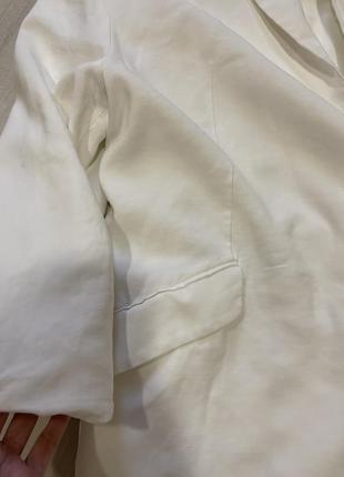 Пиджак белый жакет удлиненный10 фото