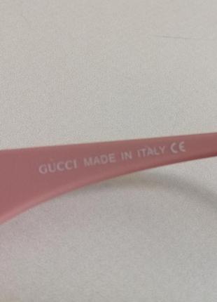 Эксклюзивные брендовые розовые солнцезащитные женские очки5 фото