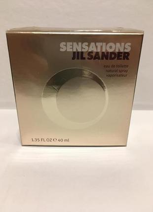 Jil sander sensations старый выпуск оригинал