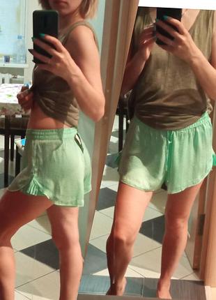 Шорти. шорты бирюзовые (мятные)