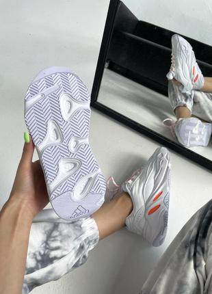 Женские  кроссовки adidas yeezy boost 700 v2 “white / orange”6 фото