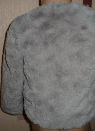 Меховушка, меховая накидка, шубка на 2-4 года от h&m3 фото