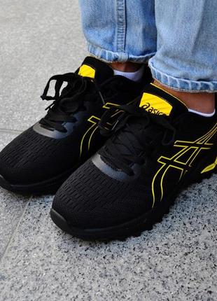 Кроссовки мужские asics gel kayano flytefoam 9 черные/желтые (асикс, кросівки)4 фото