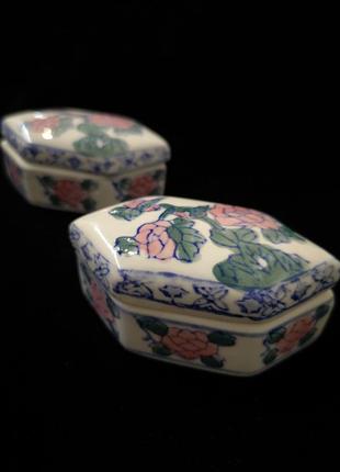 Мини шкатулка керамика фарфор винтаж