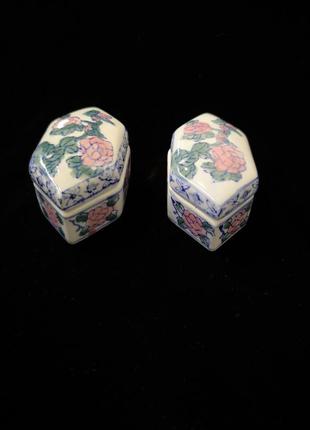 Мини шкатулка керамика фарфор винтаж