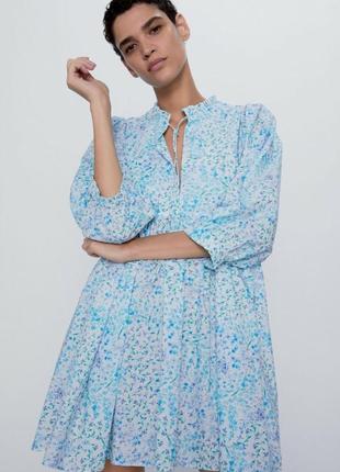 Платье из поплина zara(оверсайз) 5