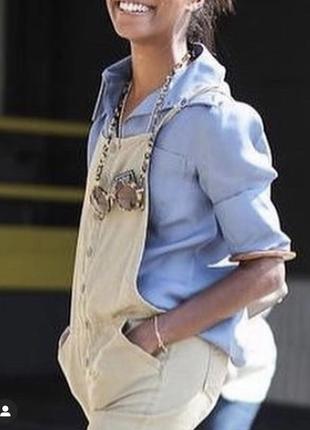 Бежевый комбинезон -женский комбинезон с штанами