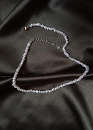 Жемчужное ожерелье украшение на шею, чокер1 фото
